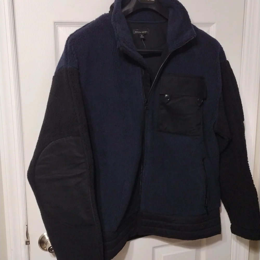 Banana Republic Sherpa Moto Jacket